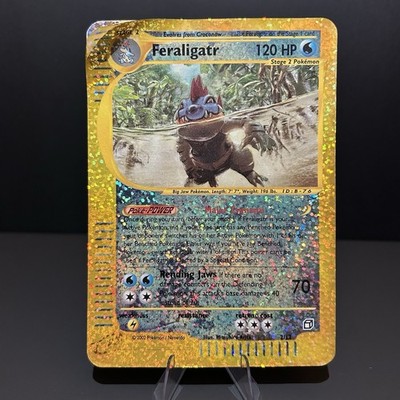 2002 Pokemon FERALIGATR Expedition REVERSE HOLO Jumbo *BOX TOPPER* 2/12