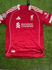 Liverpool Home 25/26 Salah 11 Size Large Champions Leauge