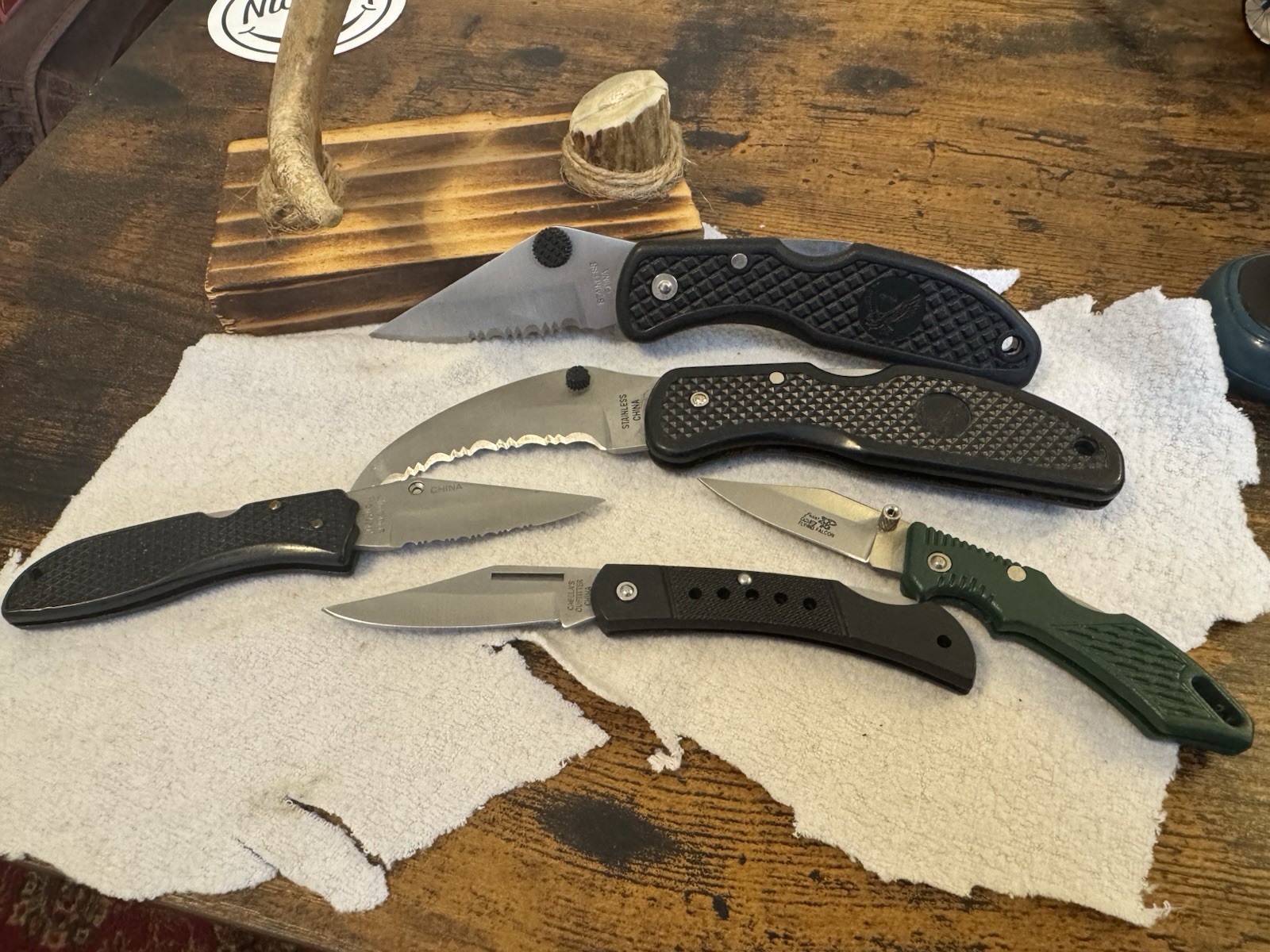 5-Piece EDC Folding Knife Set for Camping Survival & Outdoor Tactical Use