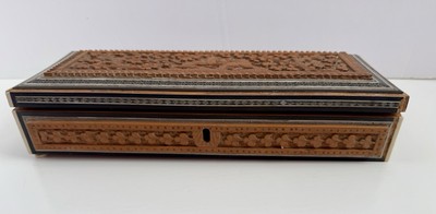 Antique Anglo Indian Sadeli  Micro Mosaic Box With Hinged Lid