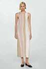 Mango Sleeveless Ribbed Maxi Dress