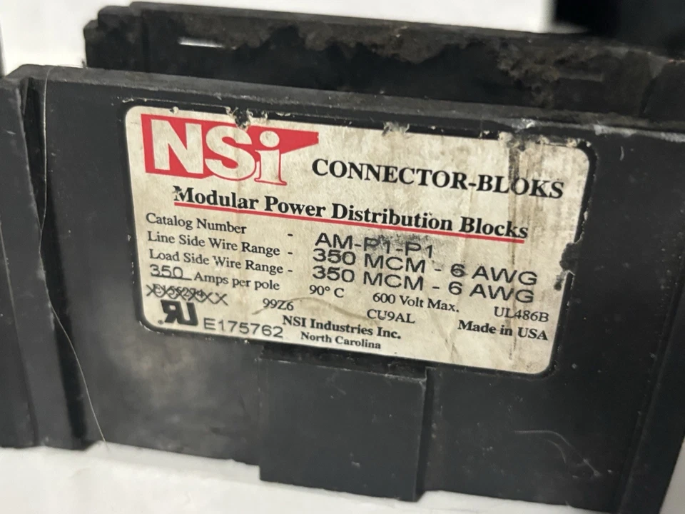 Lot (3) NSI Modular Power Distribution Blocks Cat. No. AM-P1-P1 - Image 2 of 4