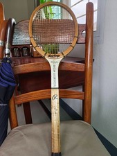 Vintage Rawlings BIG NEWK John Newcombe Wooden Tennis Racket 1970s &mdash; Good Condit