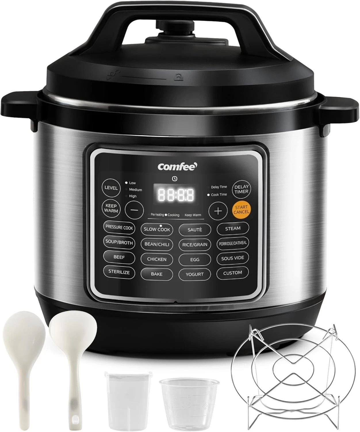 Pressure Cooker Non-Stick Slow Cooker Steamer 8 Quarts -16 in 1 Electric NIB!!
Opens in a new window
