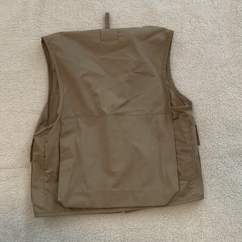 SafTbak Woods Goods Hunting Fishing Vest Tan Men’s M *see measurements* Zip Up - Picture 2 of 3