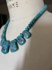 Vintage Jay King Sterling Silver Turquoise Opal Inlay Mosaic Necklace — photo 4