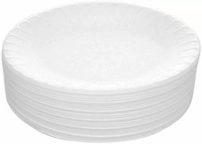 600 x High Quality Polystyrene Disposable Foam plates 9" Wedding Parties BBQ