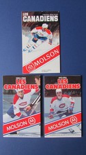 CANADIENS  (3 DIF)  OFFICIAL MOLSON SCHEDULE 1981 1983 1984  TREMBLAY CARBONNEAU