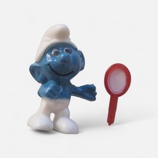 ⚡Eitelkeitsschlumpf Schlumpf + Spiegel Üei 1983 ORIGINAL Ferrero Zubehör⚡