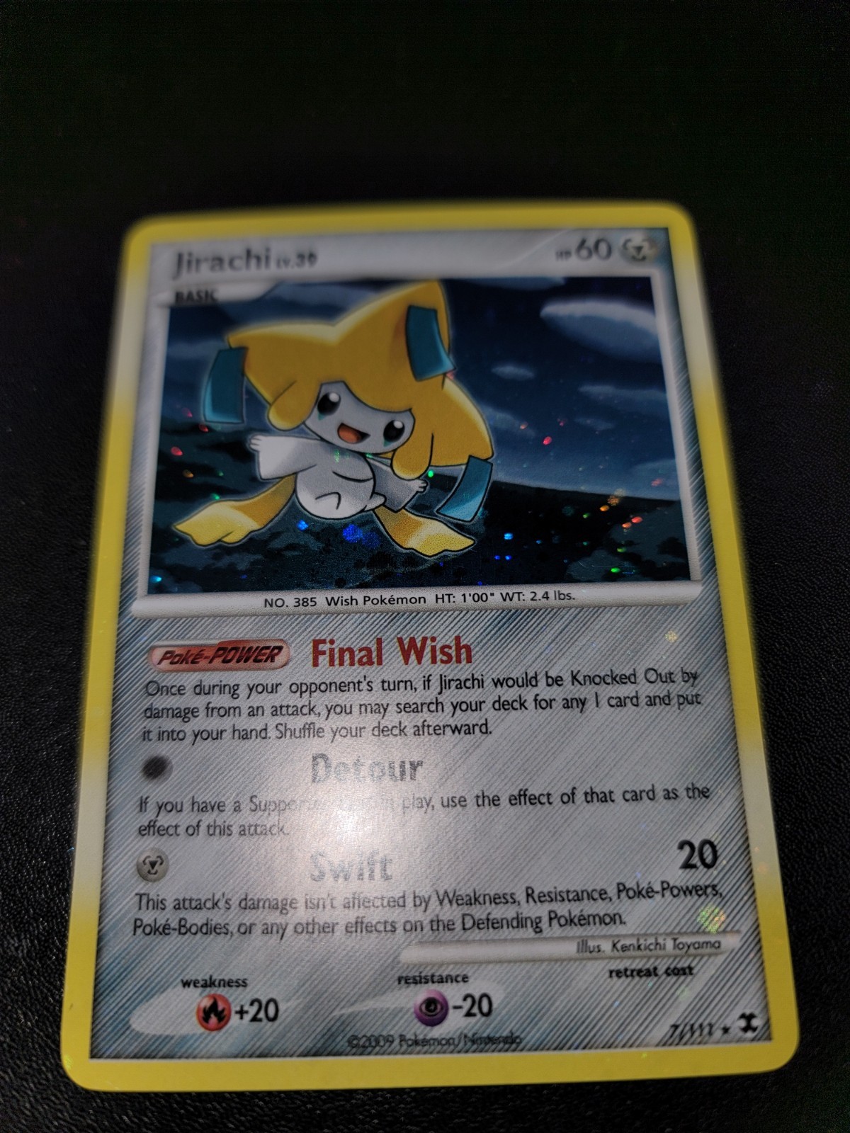 Jirachi Holo Rare 7/111 Rising Rivals NM