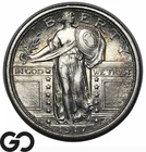 1917 Standing Liberty Quarter Type 1 Full Head, Gem BU++ SH