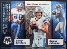 2020 Panini Mosaic Flea Flicker B. Sanders M. Strafford C. Johnson #FF7  Detroit