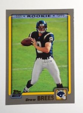 San Diego Chargers 2012 Topps Drew Brees #328 Rookie Card Reprint HOF. rookie card picture