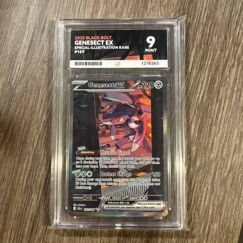 Ace 9 Pokemon Black Bolt- Genesect EX 169/086- Black Bolt