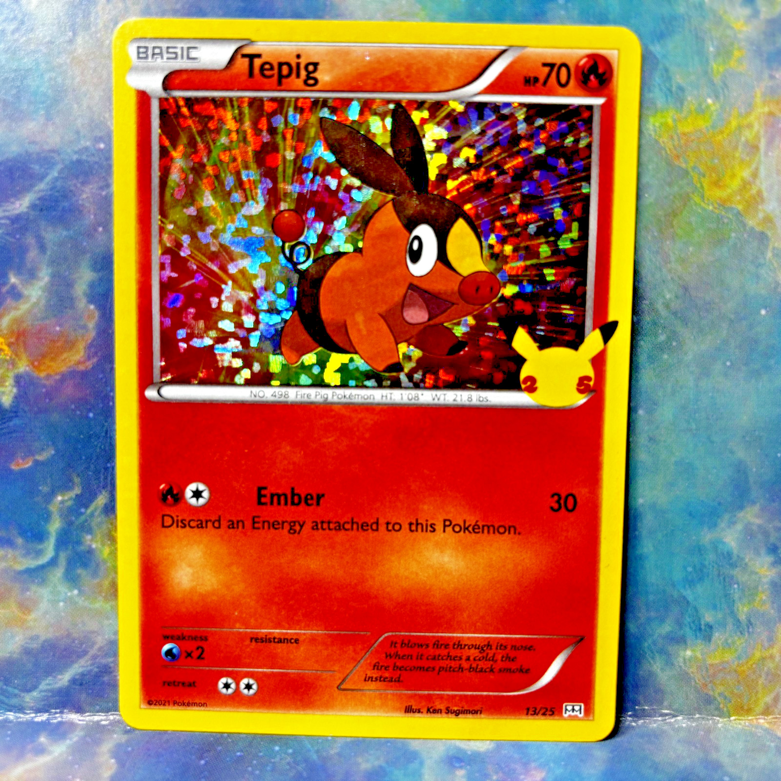Tepig 13/25 Holo McDonald's 25th Anniversary Promos Pokémon TCG