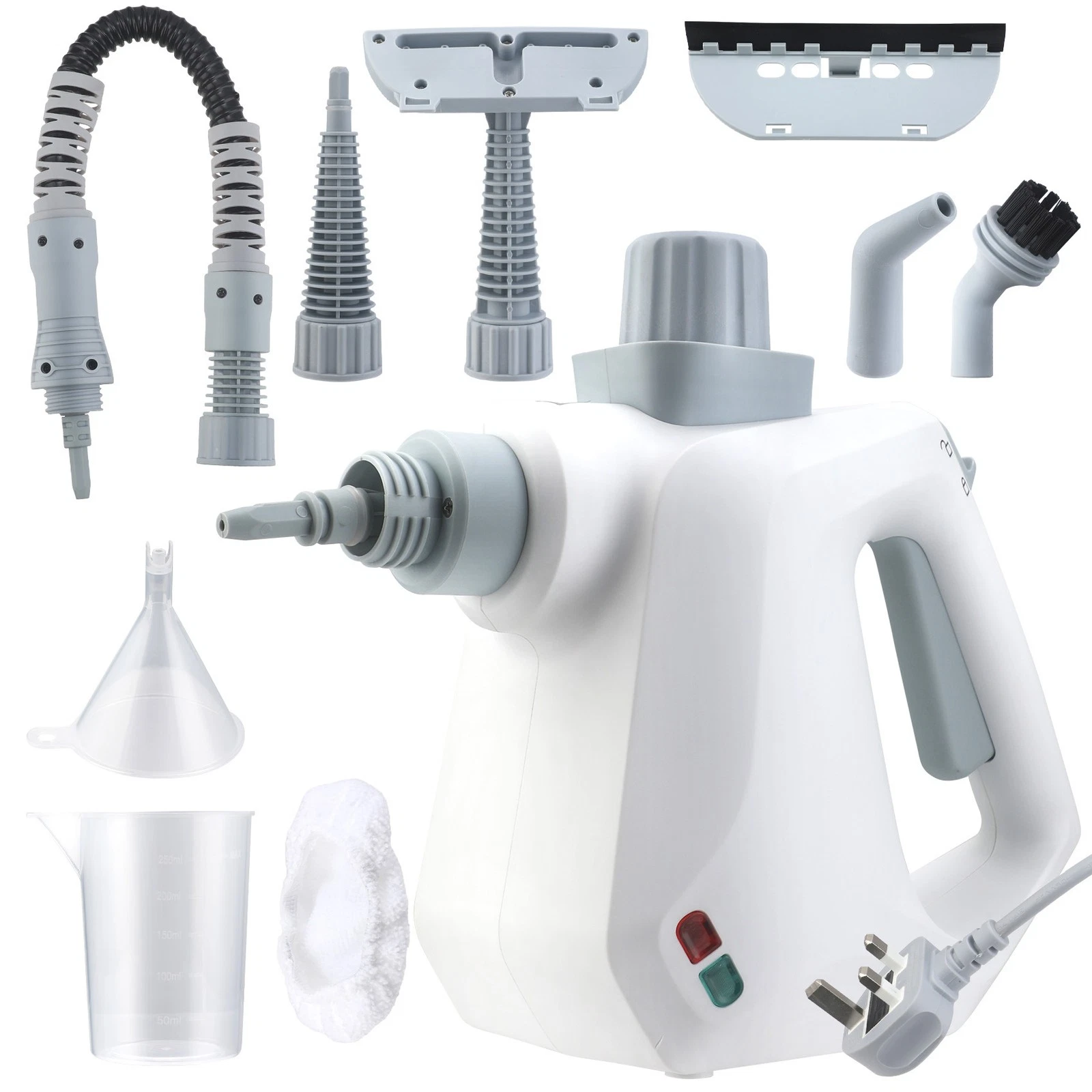 Handheld Steam Cleaner, 9-Pcs Kit for Grime & Grease on Floors Windows Cloths​​
Opens in a new windo