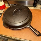 Griswold Cast Iron #10 Small Block Logo Skillet 716 & Dome Lid 1100 MAKE A OFFER