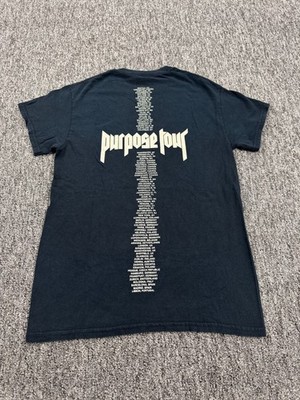 Justin Bieber Shirt Adult Small Purpose World Tour 2016 Black