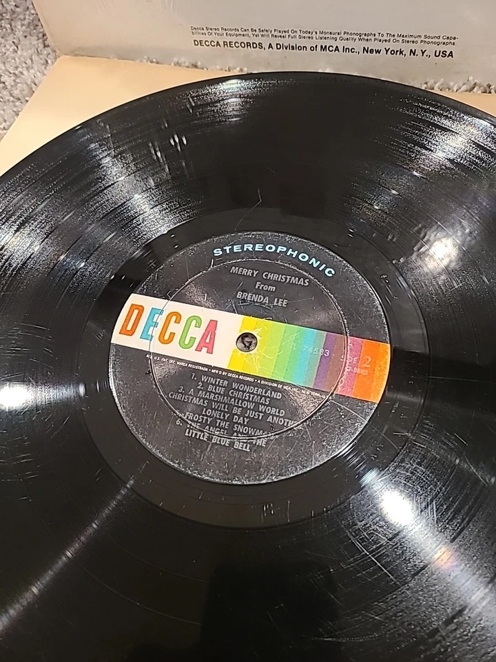 Brenda Lee - Merry Christmas From Brenda Lee Lp DL74583 Vinyl 1967 Shrink VG - Image 4 of 4