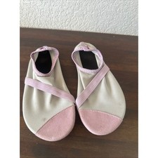 FitKicks Ballet Flat Water Shoes Light Gray Pink Size 7