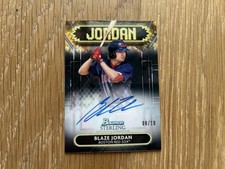 Blaze Jordan 2022 Bowman Sterling Signage Black Atomic Refractor Rookie Auto /10