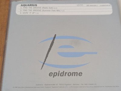 Aquarius Find The Groove 1996 Epidrome Euro House Euro Disco 3 Track Maxi CD