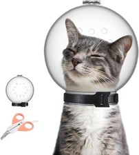 Cat Muzzle Combo Adjustable Cat Hood Breathable Anti-Bite Muzzles to Prevent