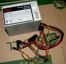 Roswell Model No ISO-450  24pin+4pin 350 Watt ATX SATA Power Supply