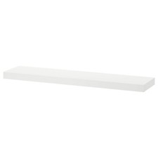 IKEA Mensola LACK bianco (26x110 cm) con hardware di montaggio nascosto.