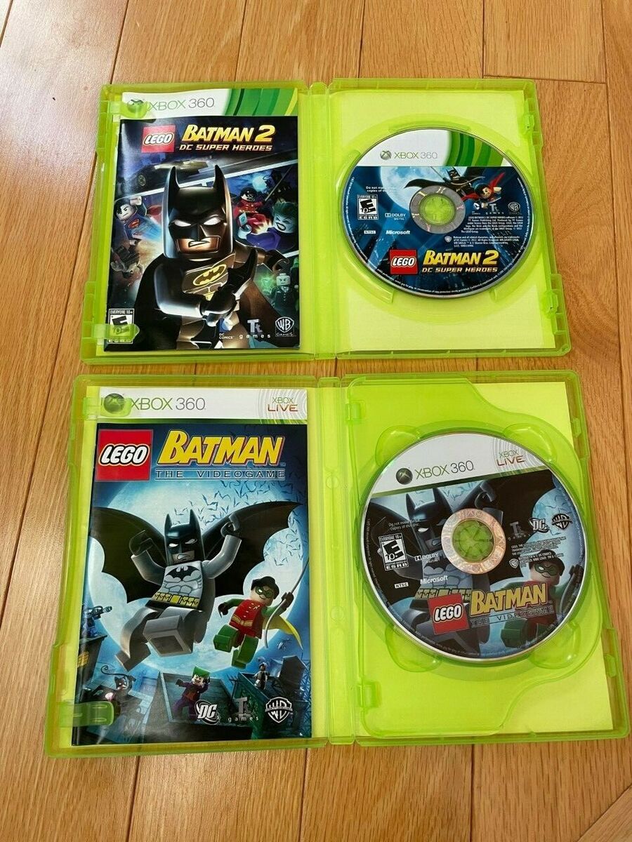 Xbox 360 Lot of 5 BATMAN Video Games superhero Lego