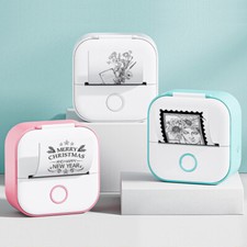 Portable Mini Thermal Label Printer Home Photo Printer Student Wrong Question Pr