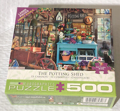 BRAND NEW Eurographics 500 piece Puzzle - THE POTTING SHED 