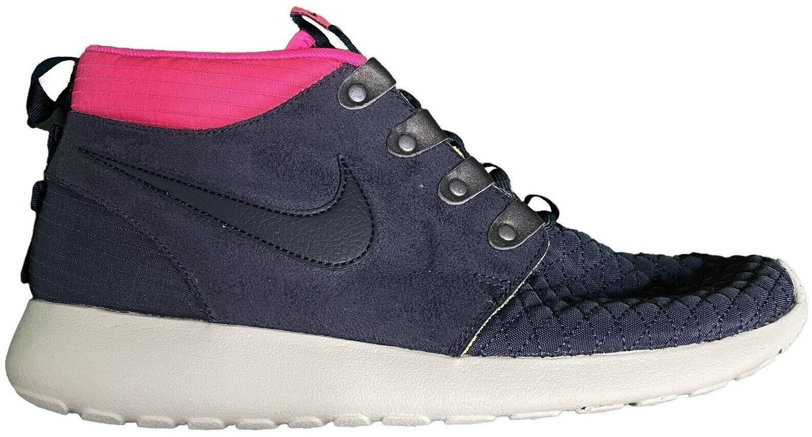 Nike Roshe Run Sneakerboot Obsidian Pink Sz 9.5 Mid Top 615601-006 Nike Roshe Run Sneakerboot Obsidian Pink Sz | Mercari main image 3