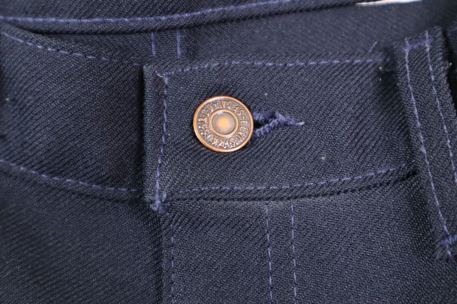 Levis Vintage 517 Dress Jeans Mens 38x31 Blue Boo… - image 7