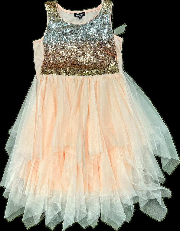 Zenzi Girls' Sleeveless Sequin Embroidered Dress Peach - S (6/7)
Opens in a new window or tab