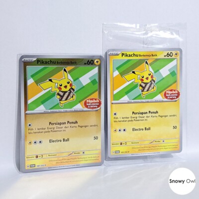 Pikachu Berkemeja Batik 191/SV-P & 101/SV-P Promo Set Pokemon