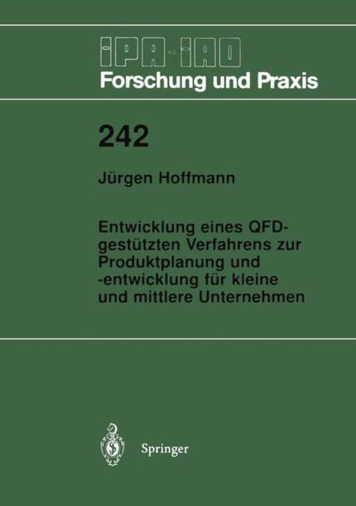 Thumbnail - Entwicklung Eines Qfd-gestützten Verfahrens Zur Produktplanung Und...