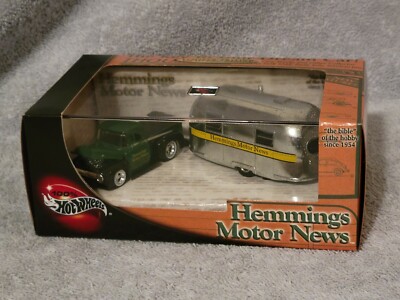 100% HOT WHEELS HEMMINGS MOTOR NEWS '56 FORD TRUCK & '49 AIRSTREAM