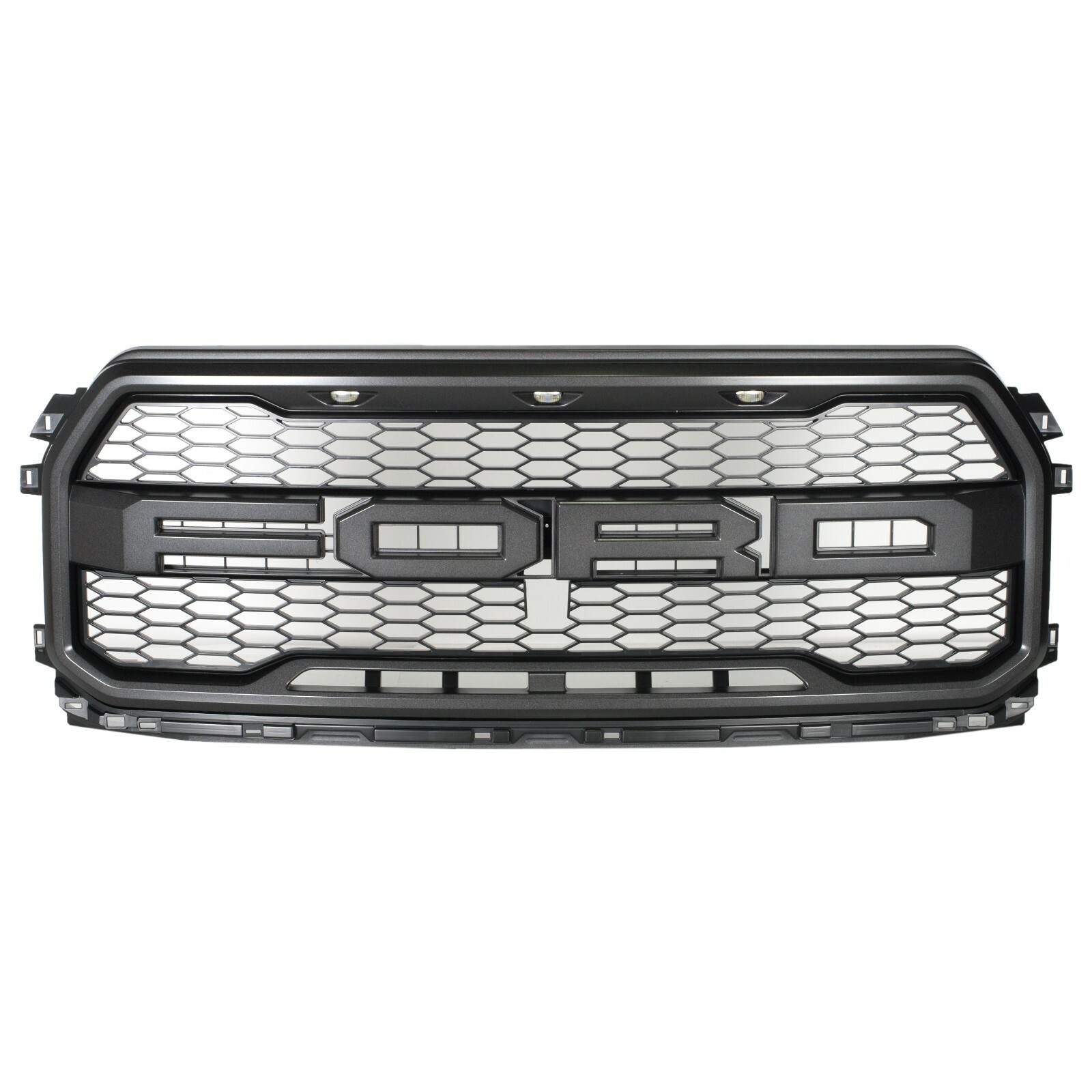 Parrilla delantera con luces para Ford F-150 SVT Raptor 2017-2020 (P/N HL3Z-8200-BC)