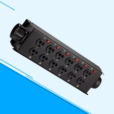 19 Pin Socapex To 12x Edison Power Distro Box for Stage DJ Lighting Distributilm