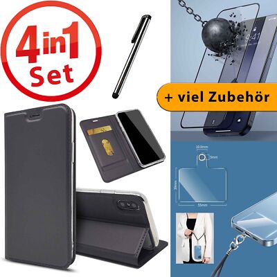Handy Hülle Handytasche Flip Case Wallet Book Hülle Schutzfolie Schutz Cover