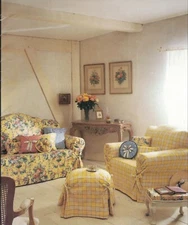 8089 UNCUT Vintage McCalls Sewing Pattern Home Decor Quick Change Slipcovers OOP