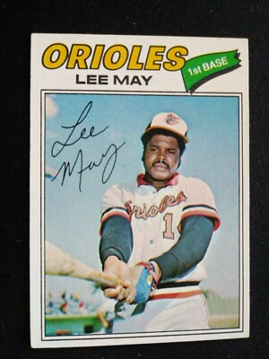 1977 Topps Baseball Card # 380 Lee May - Baltimore Orioles