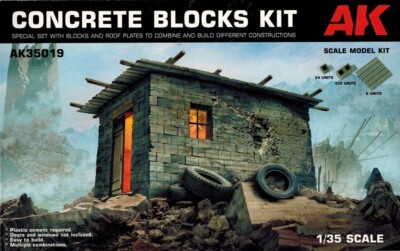AK Interactive 35019 Concrete Blocks Kit  - Zubehör - 1:35