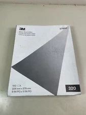 3M 320-Grit Paper Sheet 426U 320 Abrasive Sheet 9 x 11 in. (100 Sheets) 27852