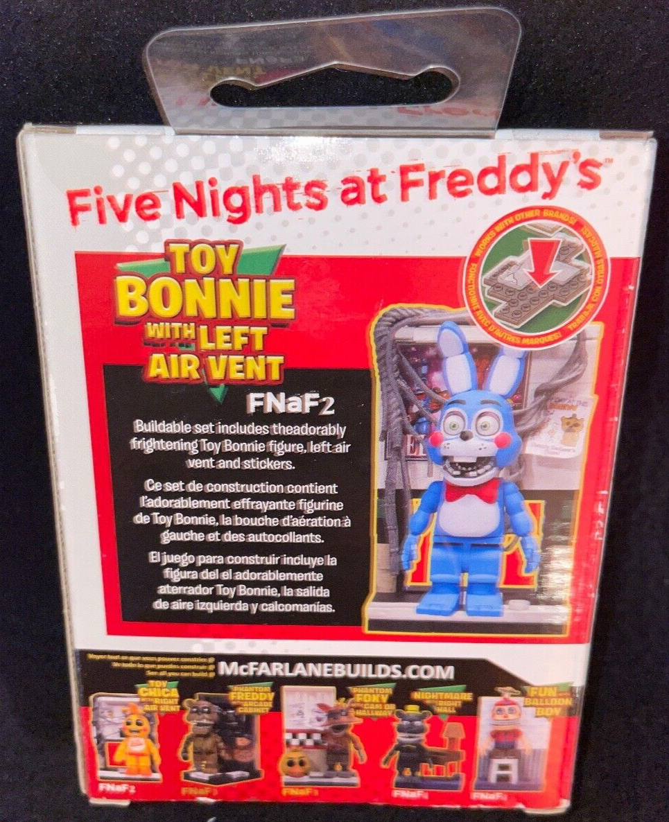 McFarlane Toys Five Nights at Freddys Toy Bonnie with Left Air Vent Micro  Figure Build Set - ToyWiz