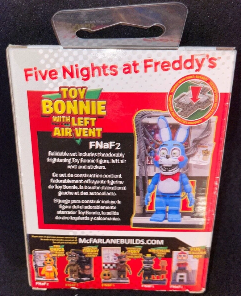 MCFARLANE SET JUGUETE BONNIE VENTILACIÓN DE AIRE IZQUIERDA # 12661 Five Nights At Freddy's FNAF Foto 3 de 4