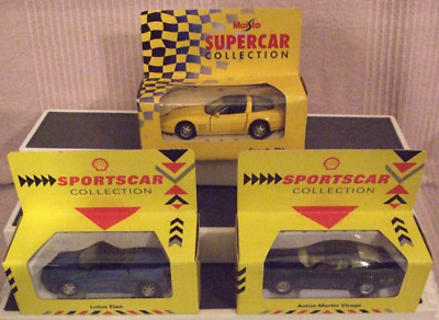 SHELL SPORTWAGEN SAMMLUNG & EIN MAISTO (DREI VERSCHIEDENE MODELLAUTOS) OVP/NEU