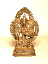 Antique Bronze Buddha. Prince Siddhartha Gautama. Early 19th Century, Nepal.