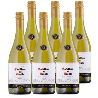 6 Casillero del Diablo Chardonnay Concha Y Toro Chile 13,5 % vol 75cl